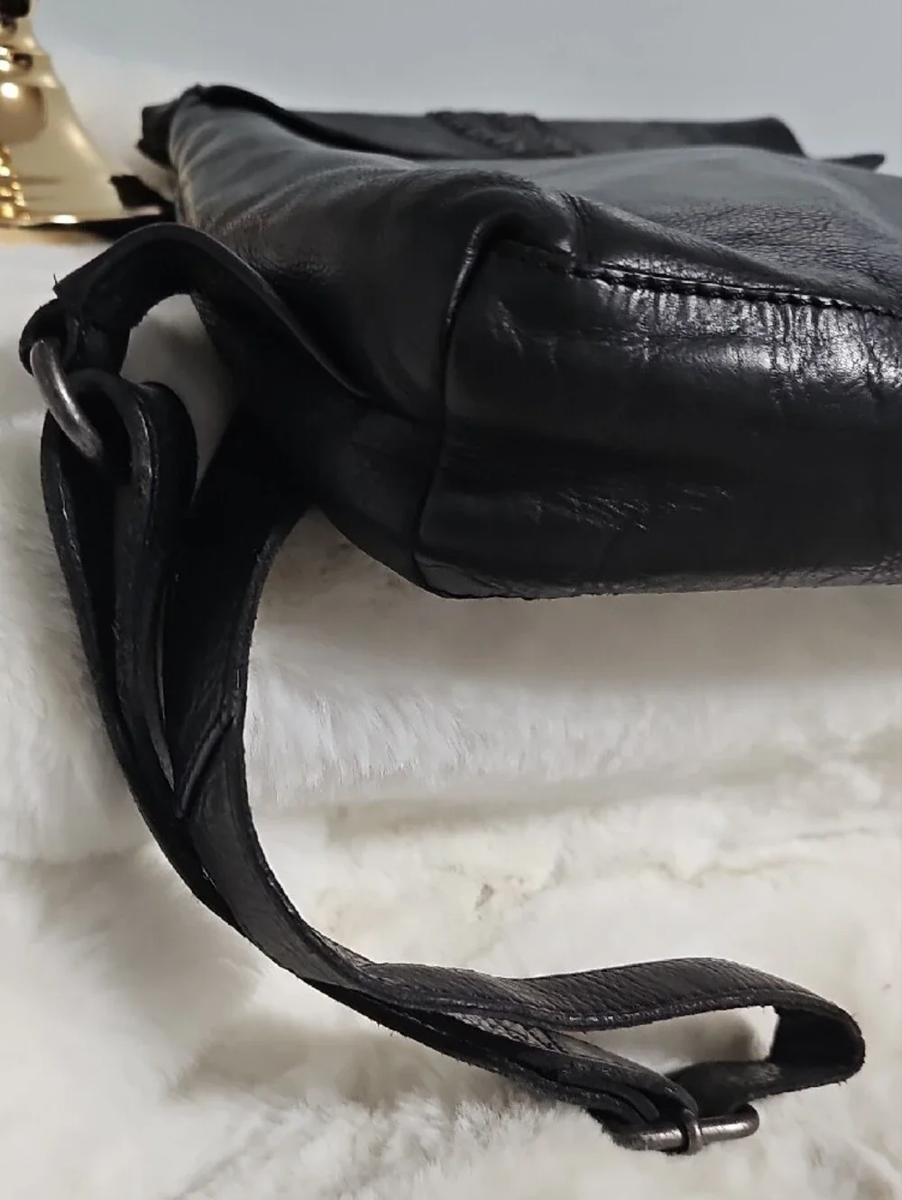 Vilenca Holland Black Leather Women’s Backpack